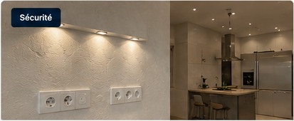 Installation électrique moderne et appareillages muraux